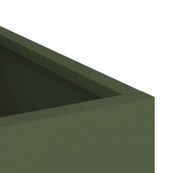Градинска саксия Маслинено зелено 32 x 32 x 40 см