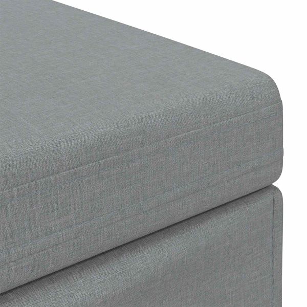 Стук Светлосиво 81 x 41 x 40 cm Текстил и конструирано дърво