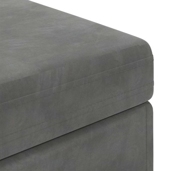 Стук Тъмен сив 101 x 41 x 40 см Кадифе и инженерна дървесина