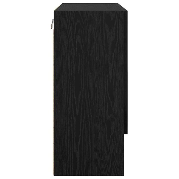 Стенен шкаф Черен дъб 60 x 31 x 70 см Инженерно дърво