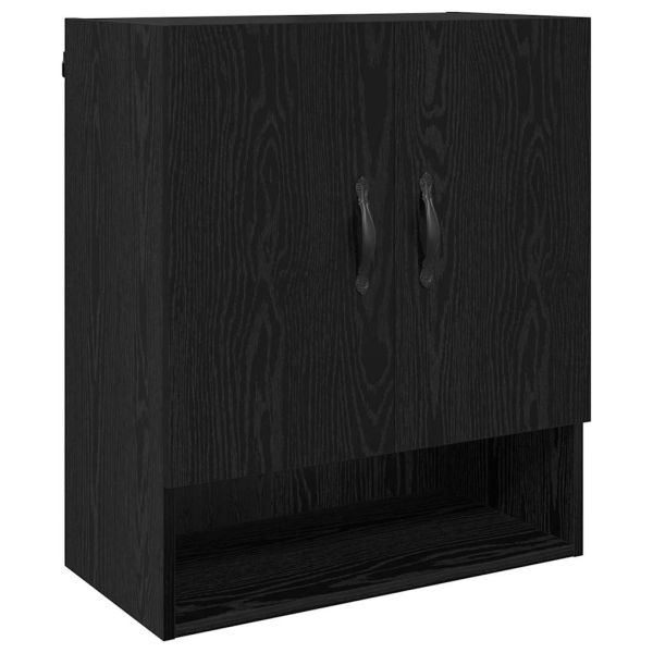 Стенно шкафче Черния дъб 60 x 31 x 70 см Инженерно дърво