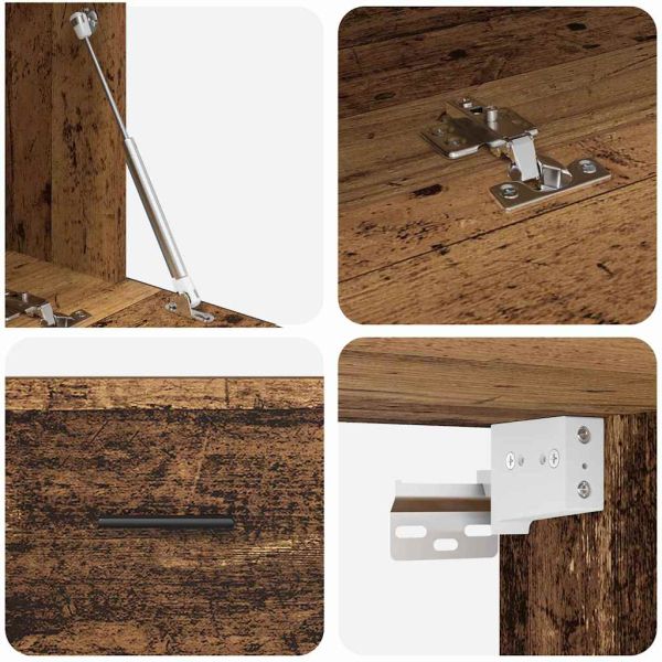 Стенно шкафче Старо дърво 100 x 36,5 x 35 cm Инженерно дърво