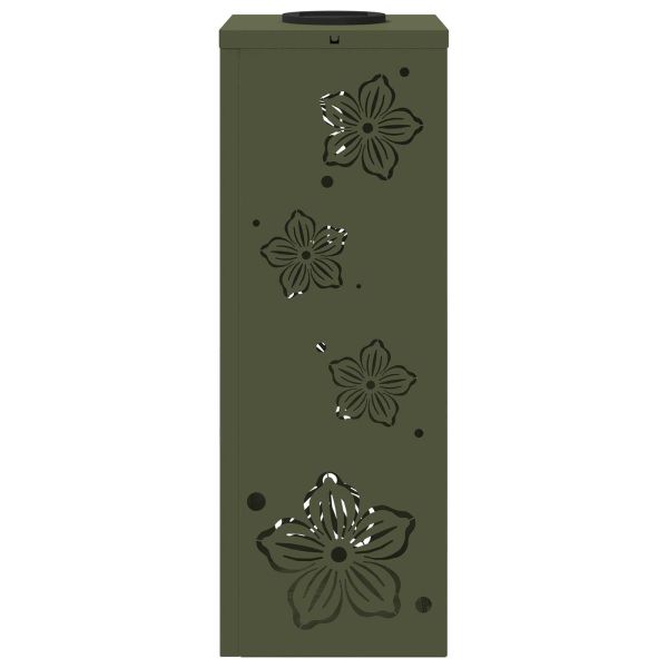 Соларна LED светлина за пътека 2 pcs Маслинено зелено