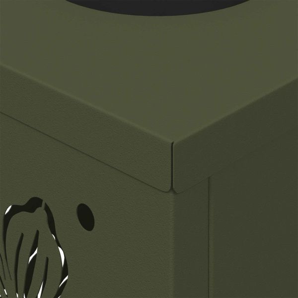 Соларна LED светлина за пътека 2 pcs Маслинено зелено