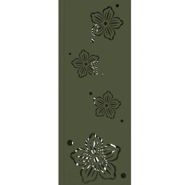 Соларна LED светлина за пътека 2 pcs Маслинено зелено