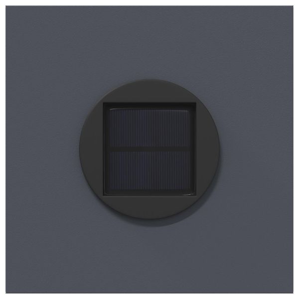 Соларна LED светлина за пътека 2 pcs Антрацит