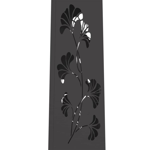 Соларна LED светлина за пътека 2 pcs Черно