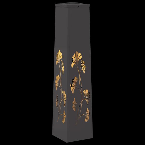 Соларна LED светлина за пътека 2 pcs Черно