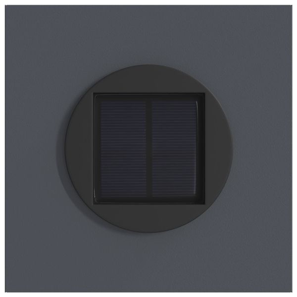 Соларна LED светлина за пътека 2 pcs Антрацит