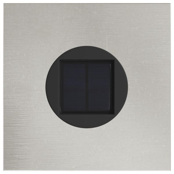 Соларна LED светлина за пътека 2 pcs Сребрист