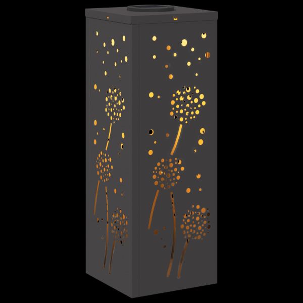 Соларна LED светлина за пътека 2 pcs Черно