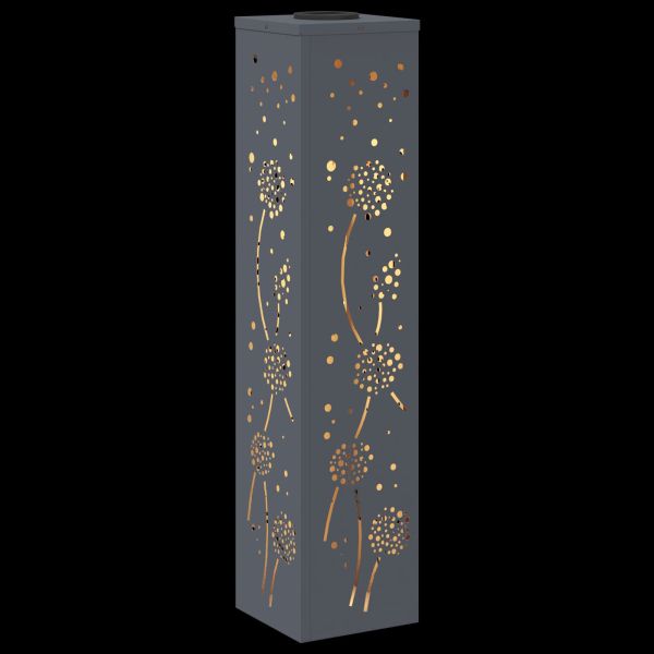 Соларна LED светлина за пътека 2 pcs Антрацит