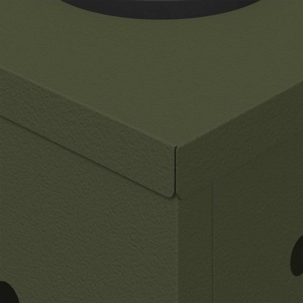 Соларна LED светлина за пътека 2 pcs Маслинено зелено