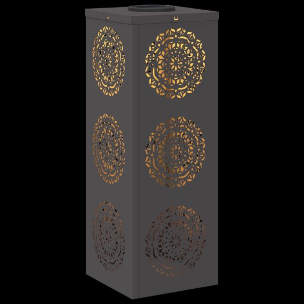 Соларна LED светлина за пътека 2 pcs Черно