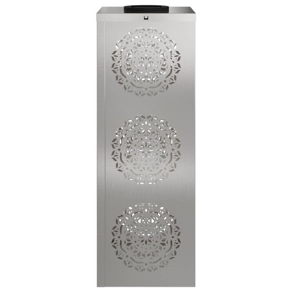 Соларна LED светлина за пътека 2 pcs Сребрист
