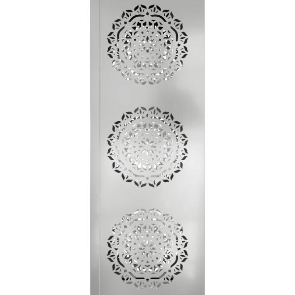 Соларна LED светлина за пътека 2 pcs Сребрист