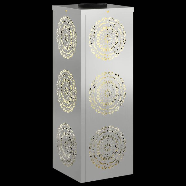 Соларна LED светлина за пътека 2 pcs Сребрист