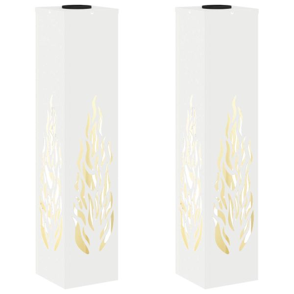 Соларна LED светлина за пътека 2 pcs Бяло