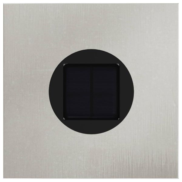 Соларна LED светлина за пътека 2 pcs Сребрист