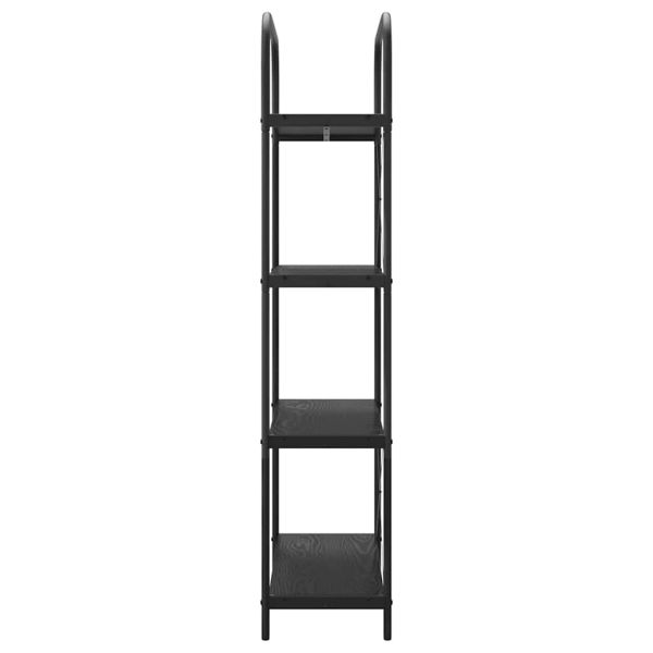 Рафт за книги Черния дъб 80 x 30 x 146 см Инженерно дърво
