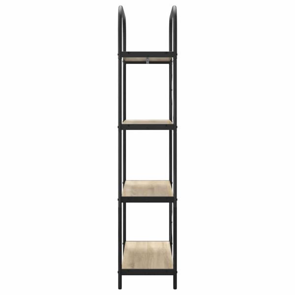 Рафт за книги Сонома дъб 80 x 30 x 146 см Инженерно дърво