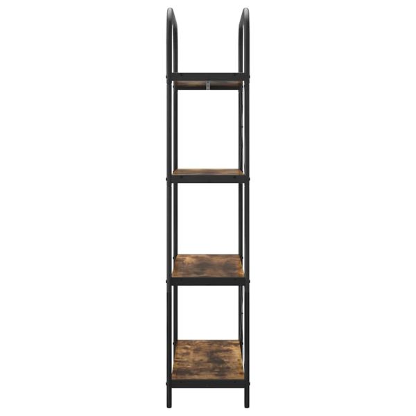 Рафт за книги Димян дъб 80 x 30 x 146 см Инженерно дърво