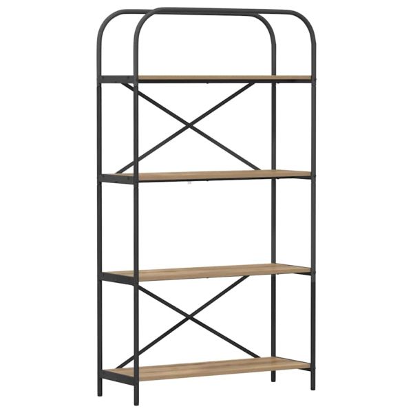 Рафт за книги Дъб 80 x 30 x 146 см Инженерно дърво