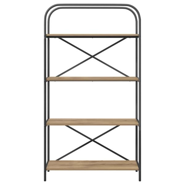 Рафт за книги Дъб 80 x 30 x 146 см Инженерно дърво