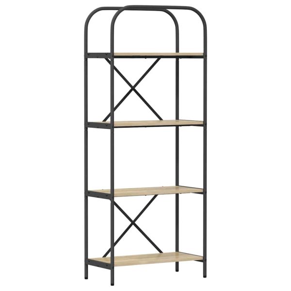 Рафт за книги Сонома дъб 60 x 30 x 146 см Инженерно дърво