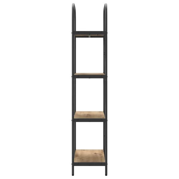 Рафт за книги Дъб 60 x 30 x 146 см Инженерно дърво