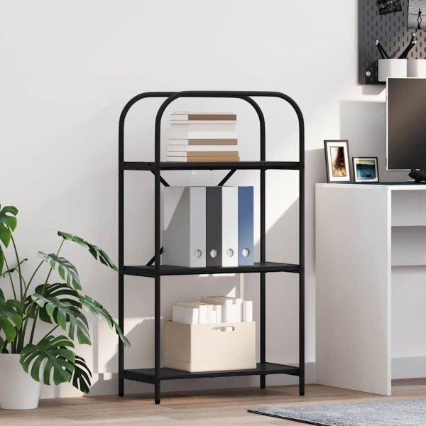 Рафт за книги Черния дъб 60 x 30 x 109 см Инженерно дърво