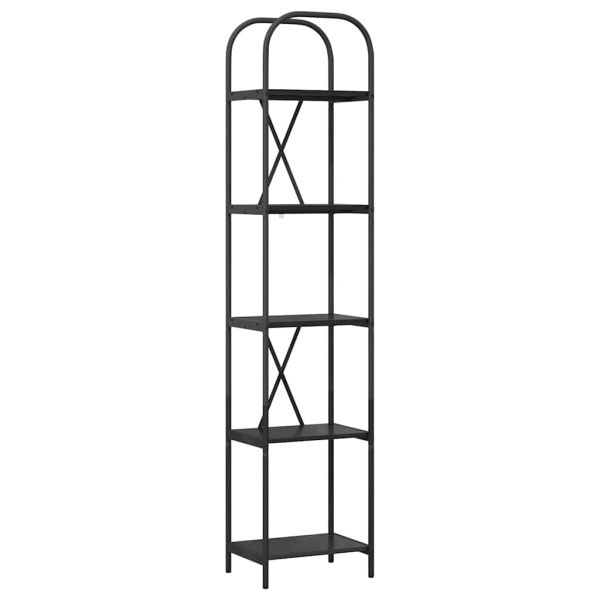 Рафт за книги Черния дъб 40 x 30 x 183 см Инженерно дърво