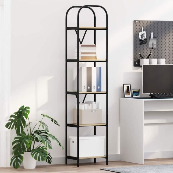 Рафт за книги Сонома дъб 40 x 30 x 183 см Инженерно дърво