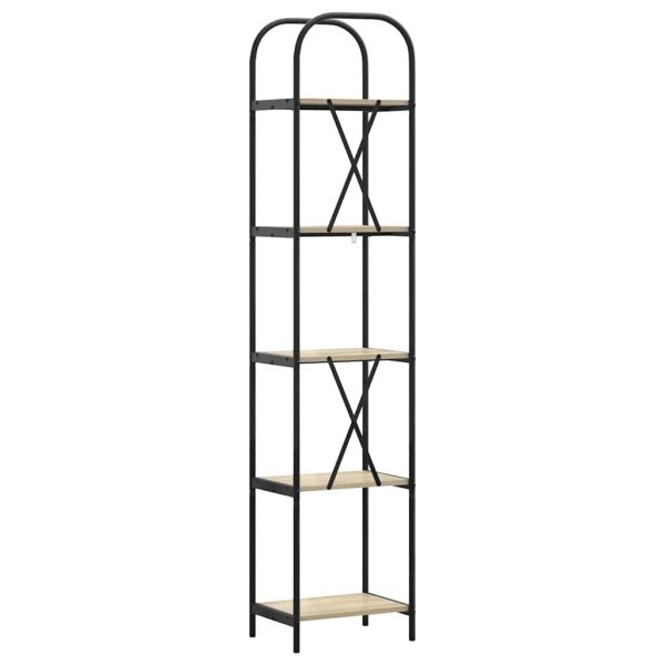 Рафт за книги Сонома дъб 40 x 30 x 183 см Инженерно дърво
