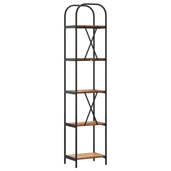 Рафт за книги Старо дърво 40 x 30 x 183 см Инженерно дърво