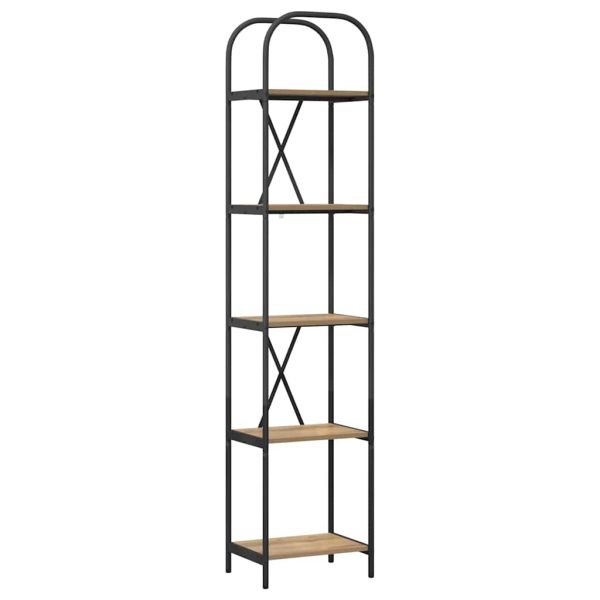 Рафт за книги Дъб 40 x 30 x 183 см Инженерно дърво
