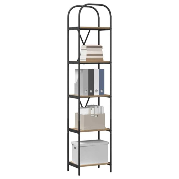 Рафт за книги Дъб 40 x 30 x 183 см Инженерно дърво