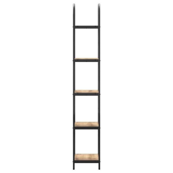 Рафт за книги Дъб 40 x 30 x 183 см Инженерно дърво