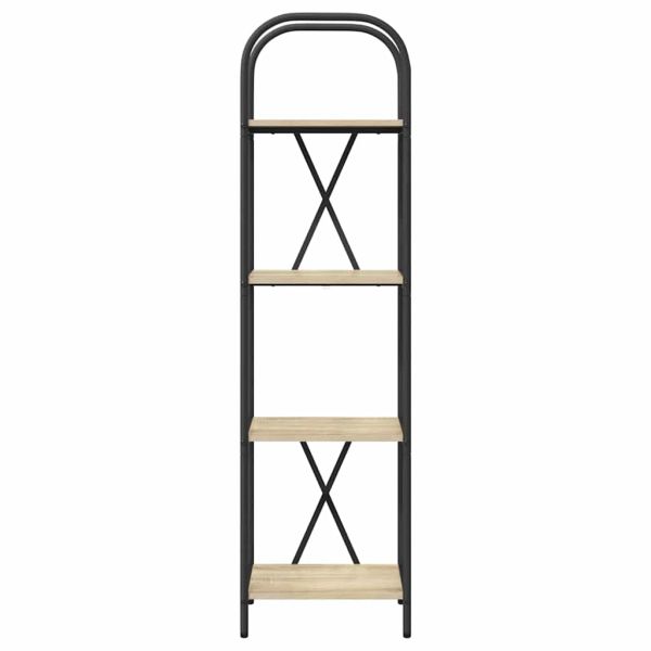 Рафт за книги Сонома дъб 40 x 30 x 146 см Инженерно дърво