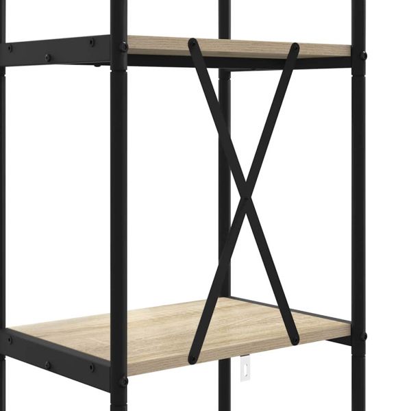 Рафт за книги Сонома дъб 40 x 30 x 146 см Инженерно дърво
