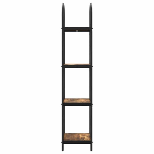 Рафт за книги Димян дъб 40 x 30 x 146 см Инженерно дърво