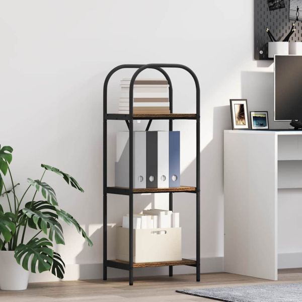 Рафт за книги Димян дъб 40 x 30 x 109 см Инженерно дърво