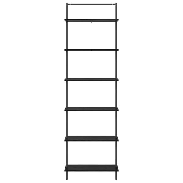 Рафт за книги Черния дъб 60 x 24 x 203 см Инженерно дърво