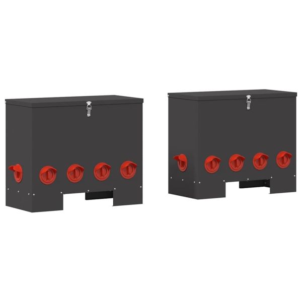 Кокошарник 2 pcs Черно 60,5 x 29 x 51 см