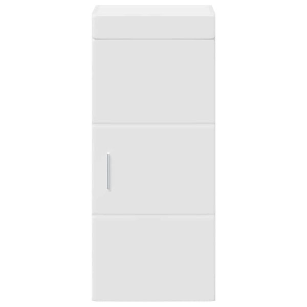 Банен стенен шкаф TULUM Бяло 37 x 24,5 x 86 см Инженерно дърво