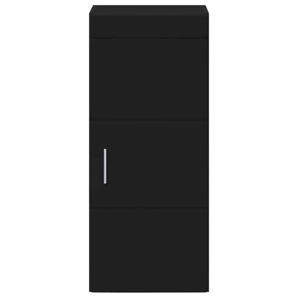 Банен стенен шкаф TULUM Черно 37 x 24,5 x 86 см Инженерно дърво