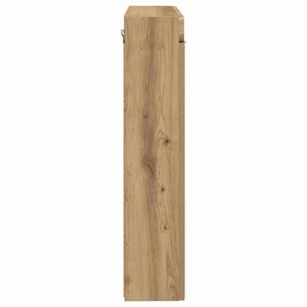 Шкаф с огледало за баня с рафт TULUM Дъб 60 x 16,5 x 78 см