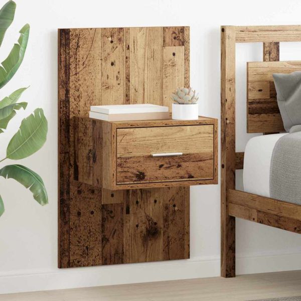 Нощен шкаф 2 pcs Старо дърво 50 x 32,5 x 80 см Инженерно дърво