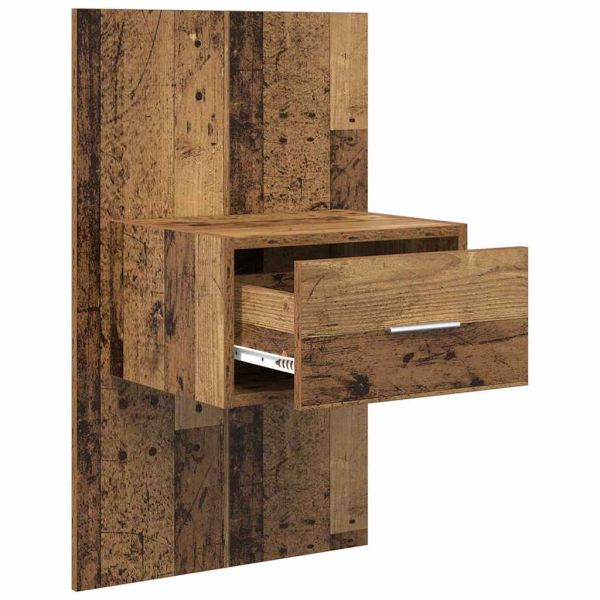 Нощен шкаф 2 pcs Старо дърво 50 x 32,5 x 80 см Инженерно дърво