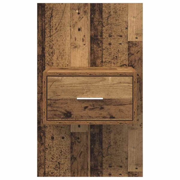 Нощен шкаф 2 pcs Старо дърво 50 x 32,5 x 80 см Инженерно дърво